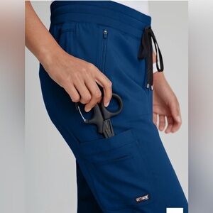 Barco Greys Anatomy 5 Pocket Jogger Scrub Pants Indigo M